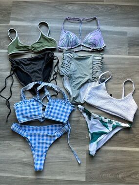 Mixed XS/S Bikini Set — zaful, PINK, SIMONS, PRETTY LITTLE THING, aerie